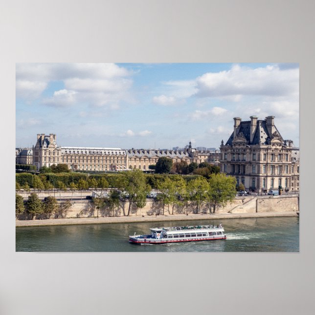 Von der Dachterrasse des Musee d'Orsay hat man ein Poster (Vorne)