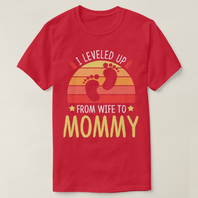 Von der Ehefrau zur zukünftigen Mama von Mami schw T-Shirt (Design vorne)