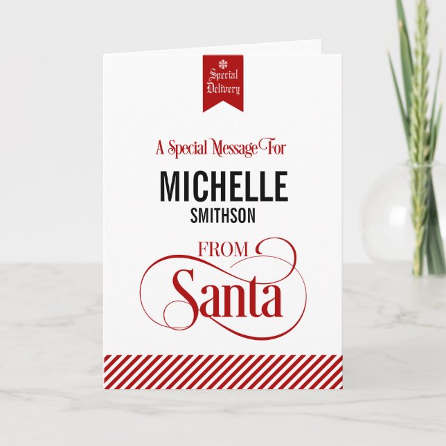 Von der feiertagskarte (Vorderseite)