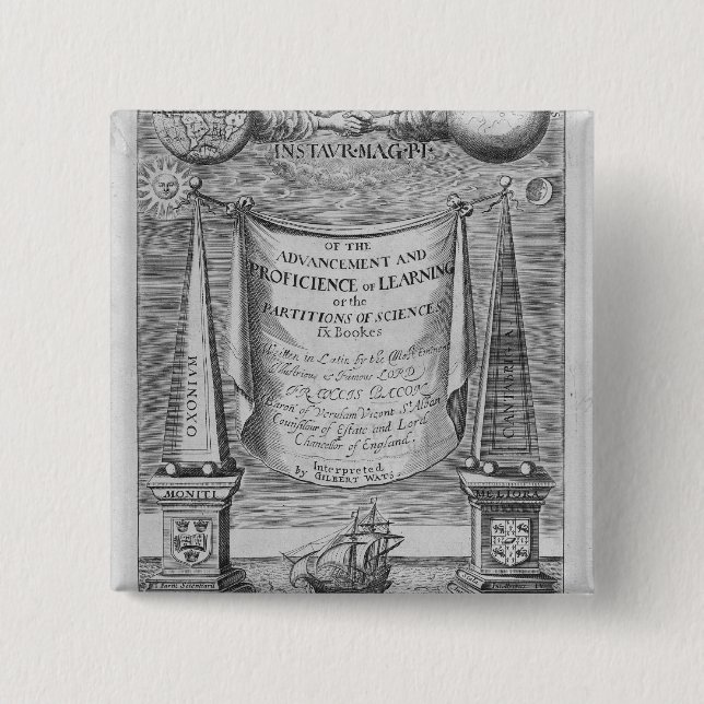 'Von der Förderung und vom proficience von Button (Vorderseite)