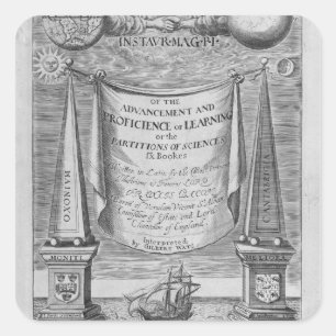 'Von der Förderung und vom proficience von Quadratischer Aufkleber