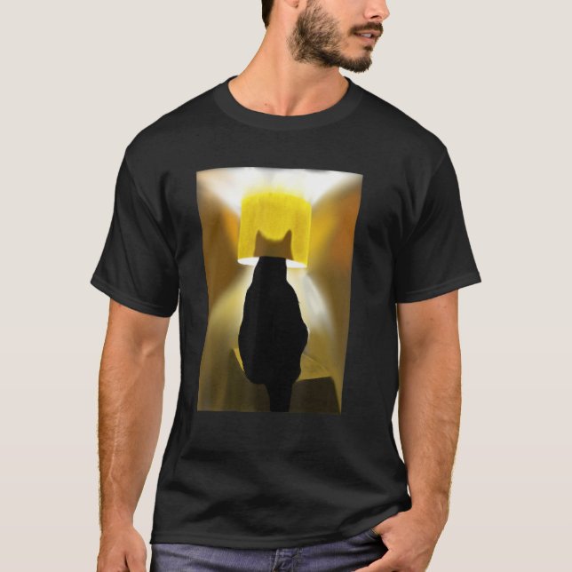 Von der Glühbirne in der Lampe behalten, Katzensch T-Shirt (Vorderseite)