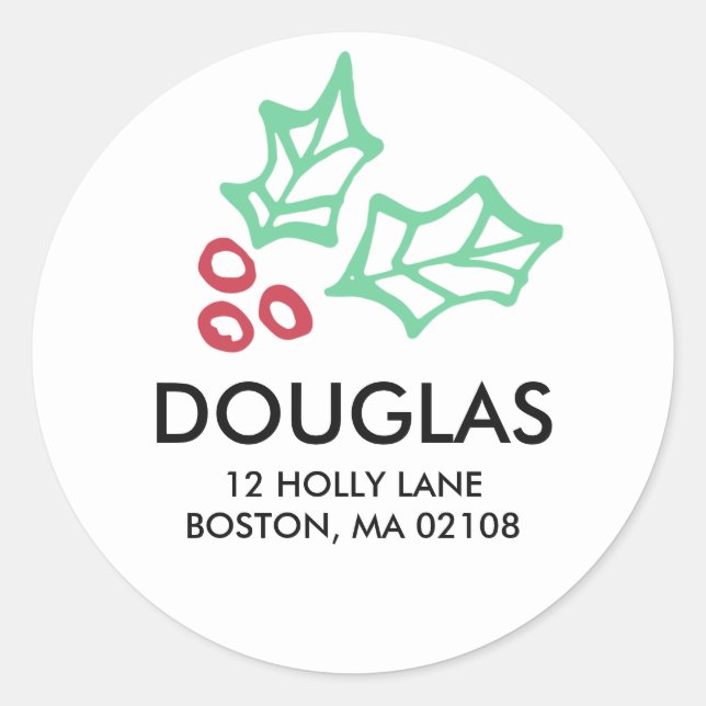 Von der Golly Collection Runder Aufkleber (Vorderseite)