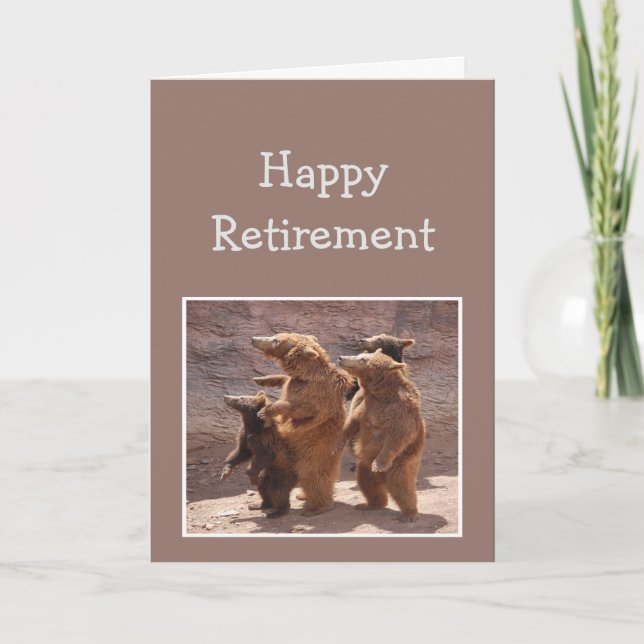 Von der Gruppe Happy Retirement Fun Bears Karte (Vorderseite)