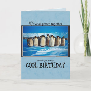 Von der Gruppe Penguin Birthday, alle von uns Karte