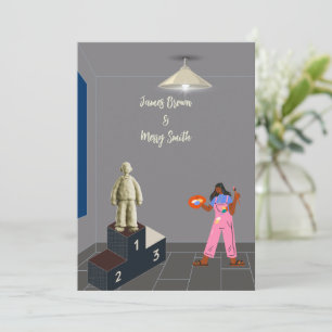 Von der Hochzeit der Liebe geformt Einladung