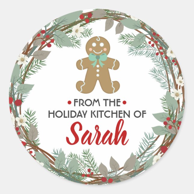 Von der Küche der Aufkleber für den Urlaub (Vorderseite)