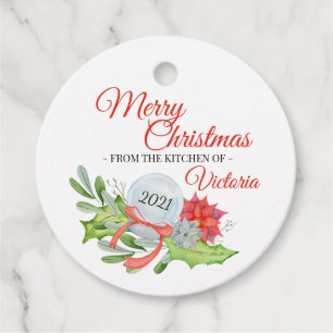 Von der Küche der fröhlichen Weihnachtsklassiker R Geschenkanhänger