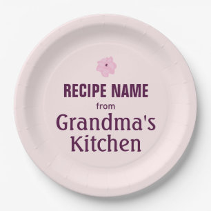 Von der Küche der Großmutter Pappteller