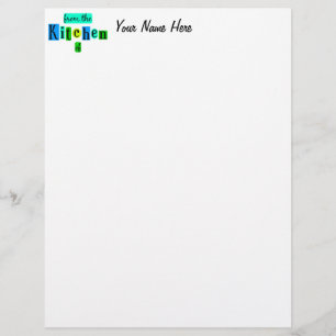 Von der Küche der Retro Blues Custom Letterhead