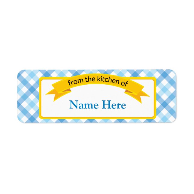 Von der Küche des Lebensmitteletiketts - Blau (Vorne)