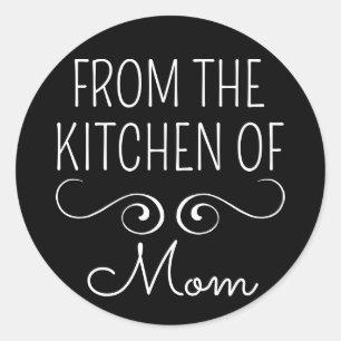 Von der Küche Runder Aufkleber