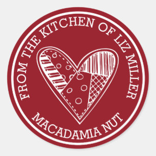 Von der Küche Runder Aufkleber