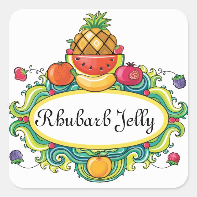 Von der Küche - SRF Quadratischer Aufkleber (Vorderseite)