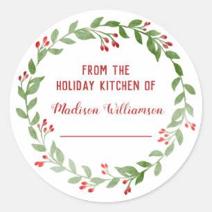 Von der Küchenherstellung   Homemade Jam Runder Aufkleber