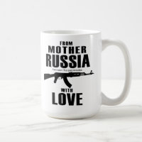 Von der Mutter Russland mit der Tasse der Liebe-AK