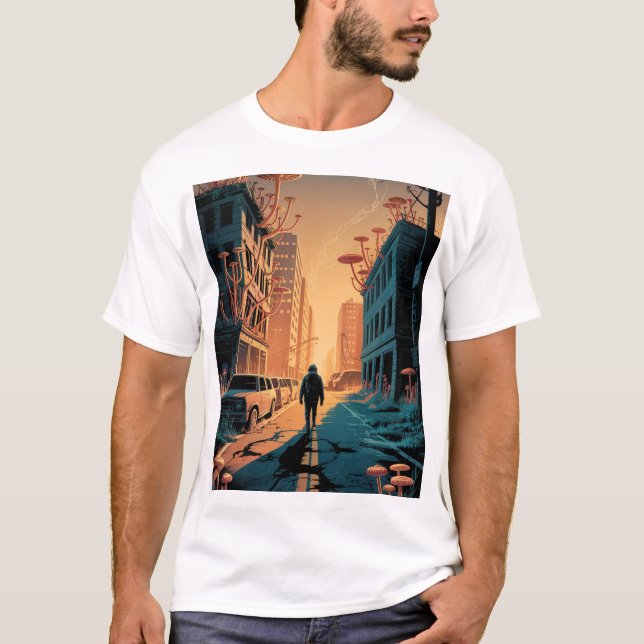 Von der Natur reklamiert - postapokalyptischer Fun T-Shirt (Vorderseite)