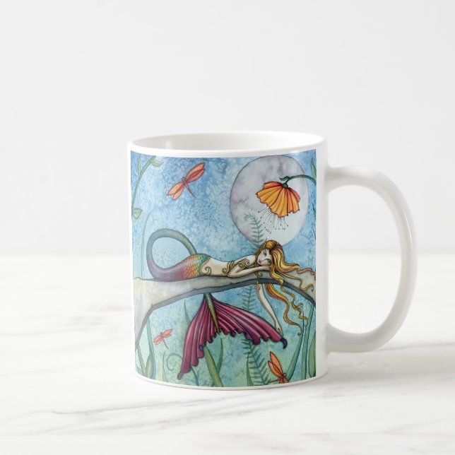 Von der Pond-Meerjungfrau-Kunst Kaffeetasse (Rechts)