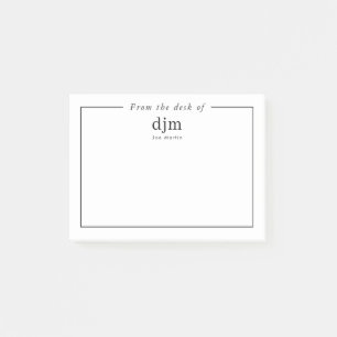 Von der Rezeption aus können Sie Minimalistische G Post-it Klebezettel