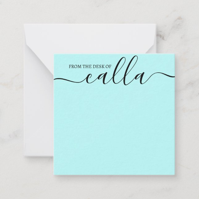 Von der Rezeption einfache Elegante Notecard Mitteilungskarte (Vorderseite)