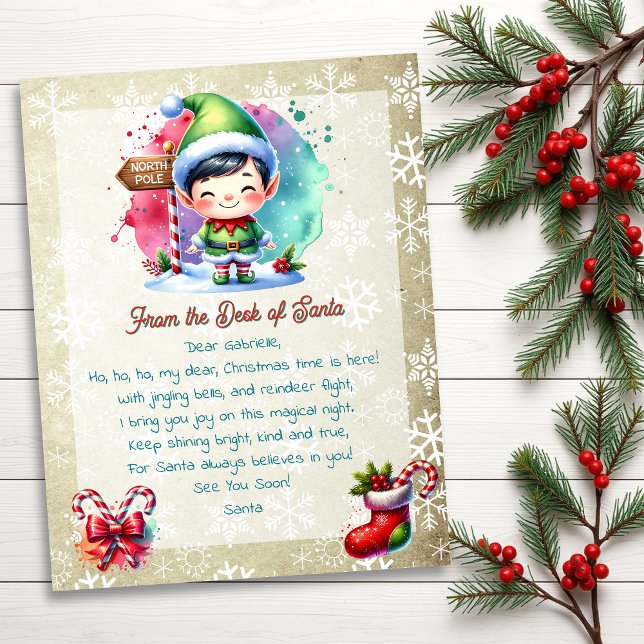 Von der Rezeption Santa für Kinder | Anime Boy Elf (Von Creator hochgeladen)