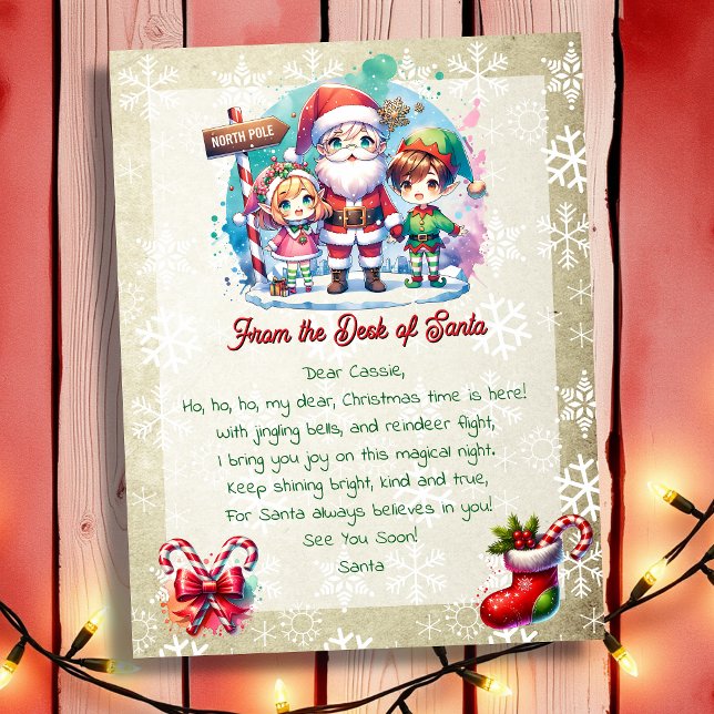 Von der Rezeption Santa für Kinder | Anime Cartoon (Von Creator hochgeladen)