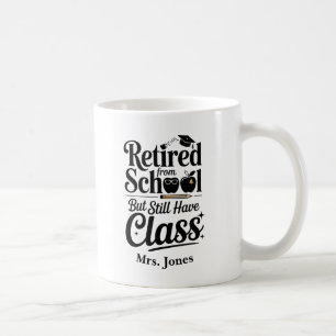 Von der Schule befreit, aber immer noch Tasse in d