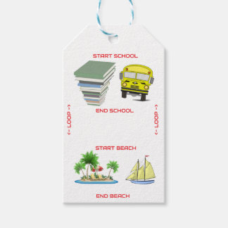 Von der Schule bis zum Strand Geschenkanhänger