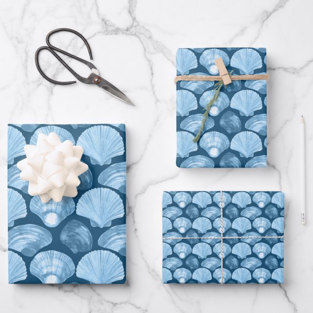 Von der Sea Series Design 11 Geschenkpapier Set (Vorderseite)