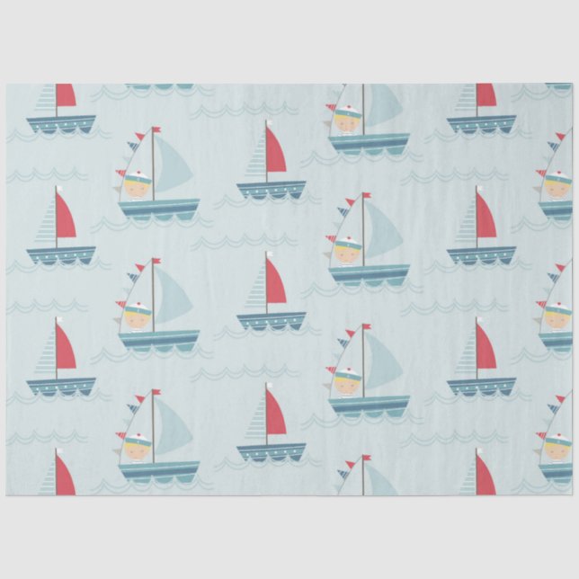 Von der Sea Series Design 4 Seidenpapier (Vorderseite)