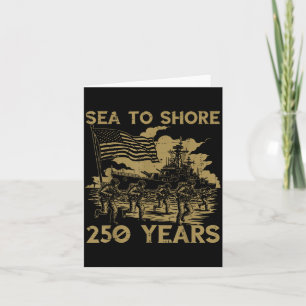Von der See bis zur Küste 250 Jahre 250. Jubiläum Karte