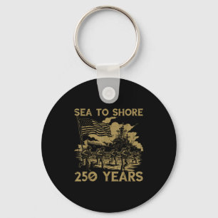 Von der See zum Ufer 250 Jahre 250. Jubiläum USA M Schlüsselanhänger