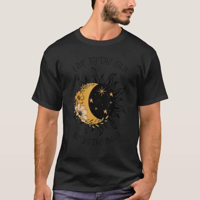 Von der Sonne Liebe am Mond Spiritualität Vint T-Shirt (Vorderseite)