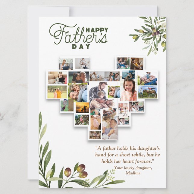 Von der Tochter zu ihrem glücklichen Vatertag (Vorderseite)