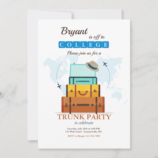 Von der Uni zum Männchen Einladung (Vorderseite)