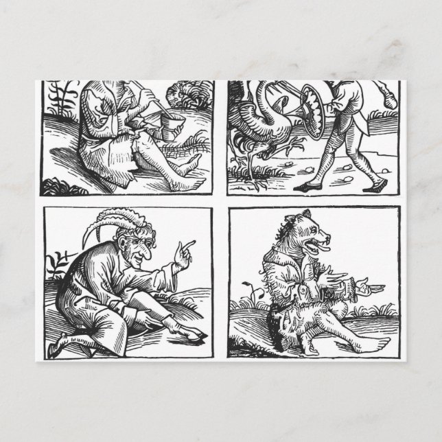 Von der Wüste geborene Monster Postkarte (Vorderseite)
