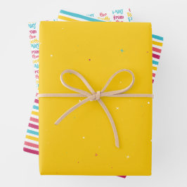 Von der Zahnseide-Fee, den Sternen und den gestrei Geschenkpapier Set