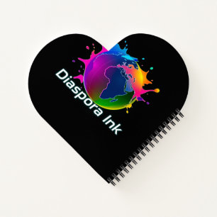 Von Diaspora Ink. Herz Journal/Notizbuch. Notizbuch