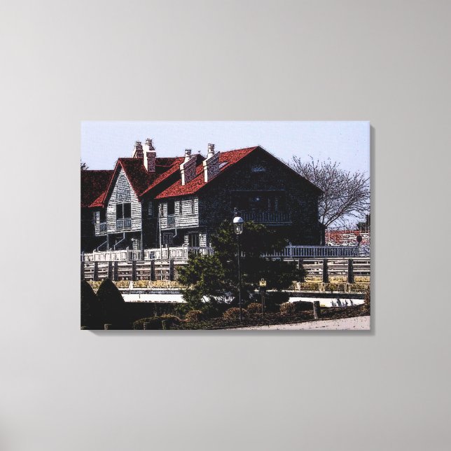 Von Dock Mike gezackte Canvas Leinwanddruck (Vorderseite)