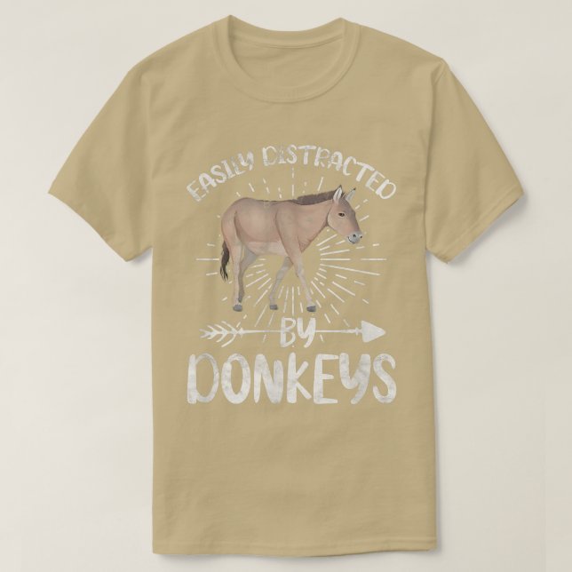 Von Donkeys Esel Ewner Bauer D leicht abgelenkt T-Shirt (Design vorne)