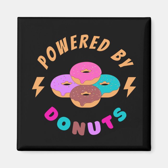 Von Donuts angetrieben Magnet (Vorne)