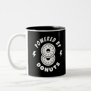 Von Donuts angetrieben Zweifarbige Tasse
