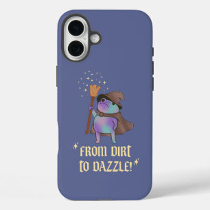 Von Dreck zu Glanz Lustiger Zauberfrosch Hexenhut iPhone 16 Plus Hülle