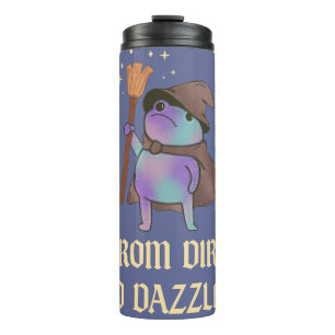 Von Dreck zu Glanz Lustiger Zauberfrosch Hexenhut Thermosbecher