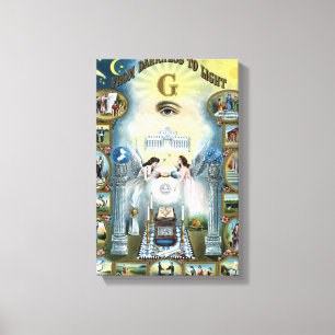 Von Dunkelheit zu Licht Leinwanddruck