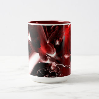Von Dunkelheit zu Licht Zweifarbige Tasse