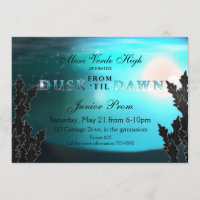 Von DUSK bis DAWN Hochzeitsprom Party Einladungen