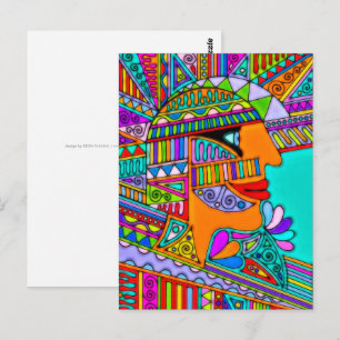 Von EDDArt gezeichnet - Pharao 1 Postkarte