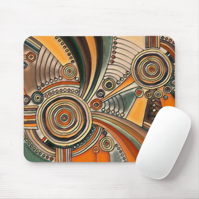 Von EDDArt handgezeichnet - Gedanken 1 Mousepad (Mit Mouse)