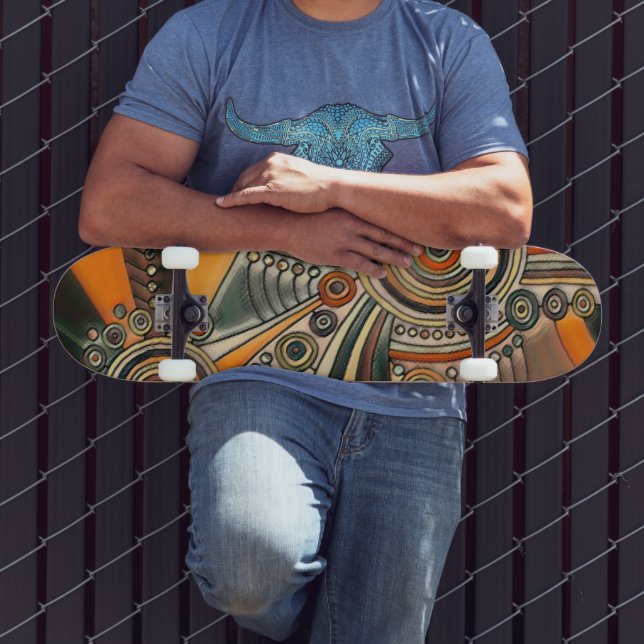 Von EDDArt handgezeichnet - Gedanken 1 Skateboard (Außenbereich 3)